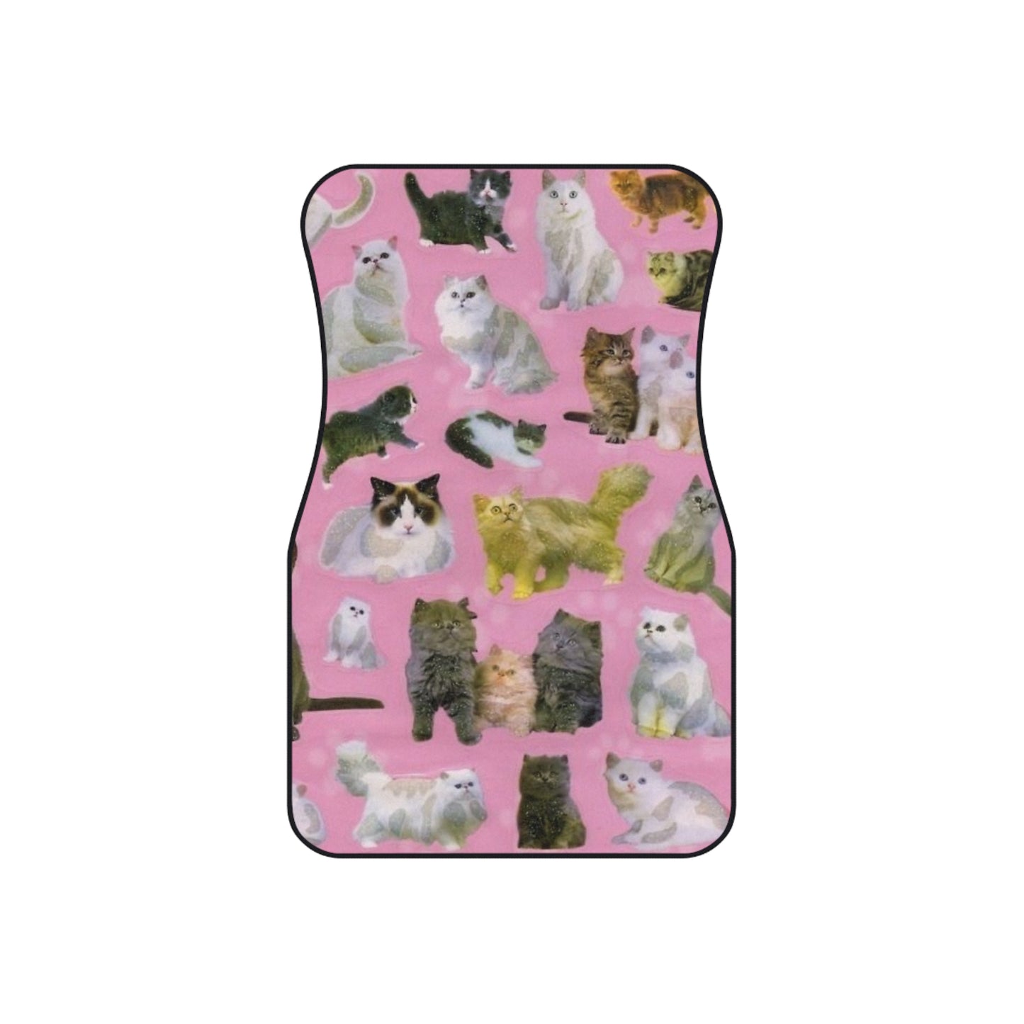 Car Mats - Pink Cat Design