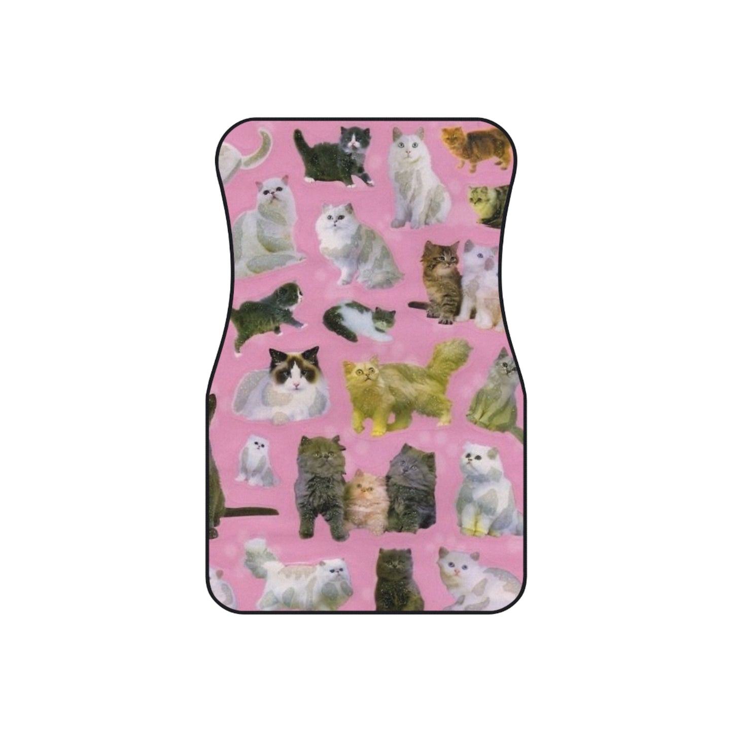 Car Mats - Pink Cat Design